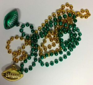 2 Football Beads Green Bay