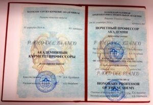 79-Honorary Professor of thhe Academy of Kazakh Leading Academy