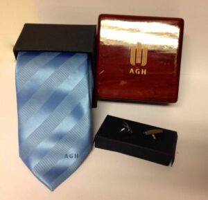 AGH Tie with cufflinks
