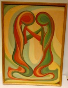 Kneeling figures Painting