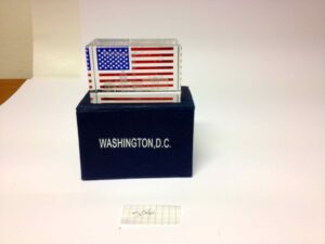 Crystal Cube / USA Flag