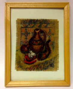 Jute paintings – still life