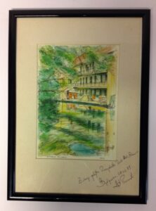 Bydgoska Wenecja pen and watercolor wash