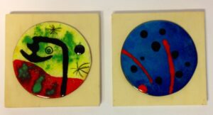 2 Glazed plaques