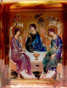 Framed picture of Russian icon