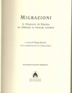 MIGRAZIONI. Il Viaggio in Poesia da Omero ai nostri giorni