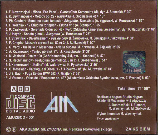 25-lecie Akademii Muzycznej im. Feliksa Nowowiejskiego w Bydgoszczy