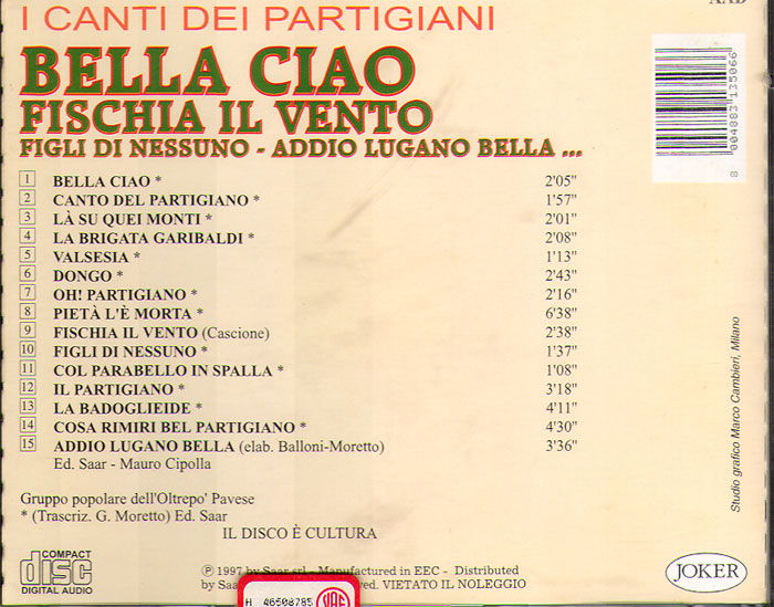 I canti dei partigiani