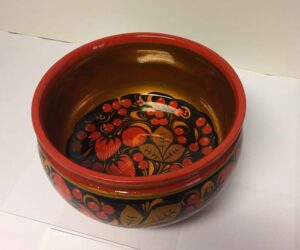 Russian lacquered bowl