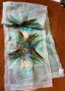 Felted textile (blue)