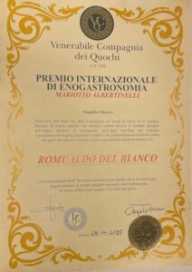 103 Premio internazionale di enogastronomia Mariotto Albertinelli